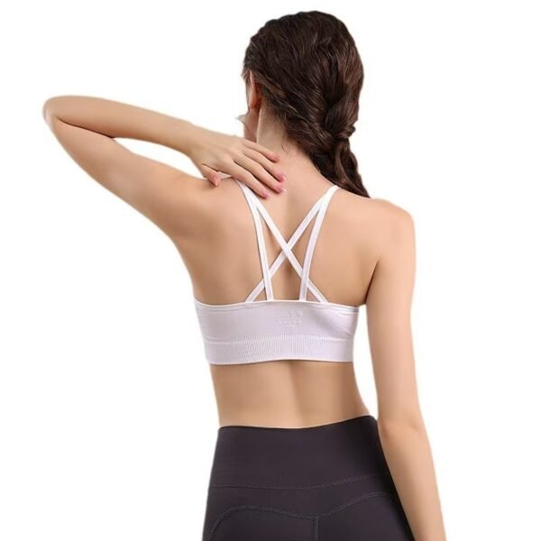 Seamless Sports Multi-Strap Mesh Sports Bra FYW004 - Image 2