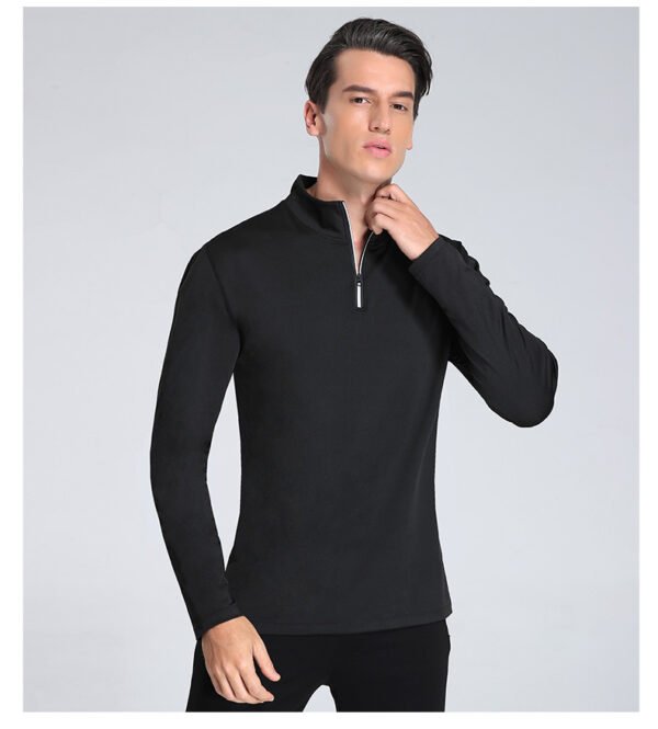 Men's Premium Half-Zip Workout Top MMO002 - Image 2