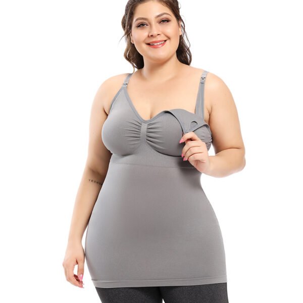 Seamless Plus-Size Nursing Camisole CJXP001 - Image 4