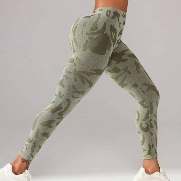 ⁦Seamless Camouflage Sports Leggings YTL001⁩ - الصورة ⁦6⁩