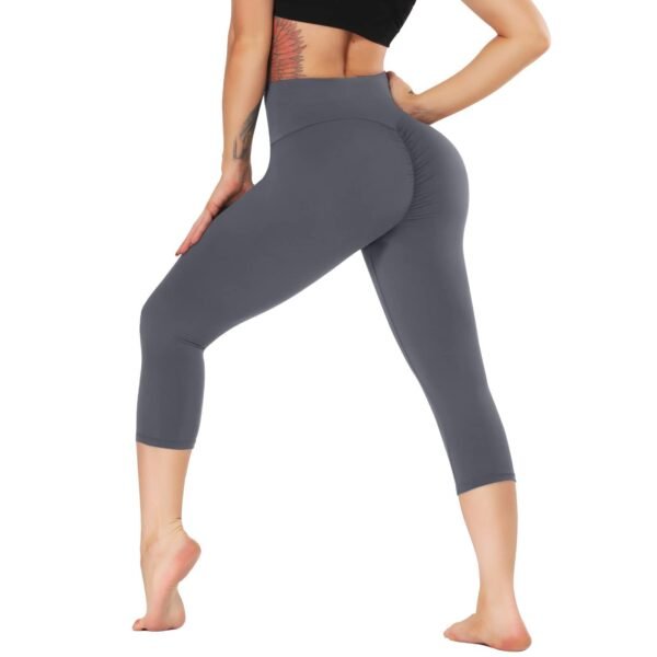 Seamless Rib Running Capri LJC001 - Image 2