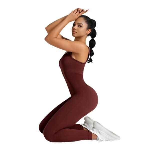 Seamless Ribbed Jumpsuit SZJ007 - Image 3