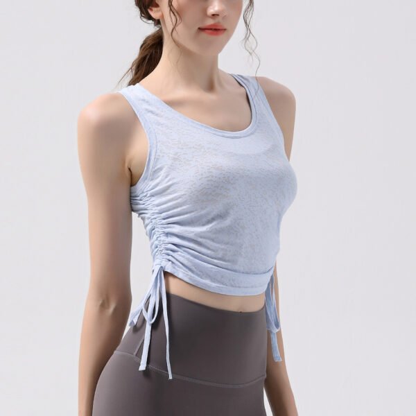 Women's Tie-Side Crop Tank Tops FYB005 - Image 2