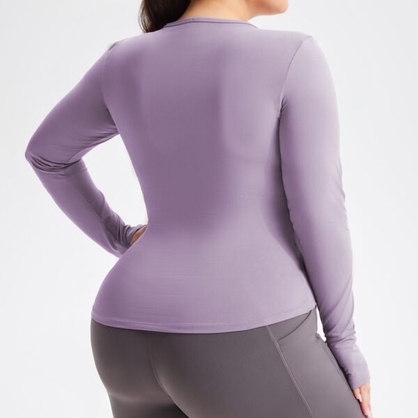 Seamless Plus-Size Long-Sleeve Tops CJP004 - Image 3