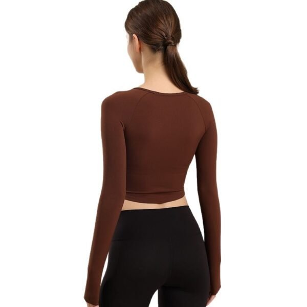 Women's Long-Sleeve Crop Top FYC001 - Image 2