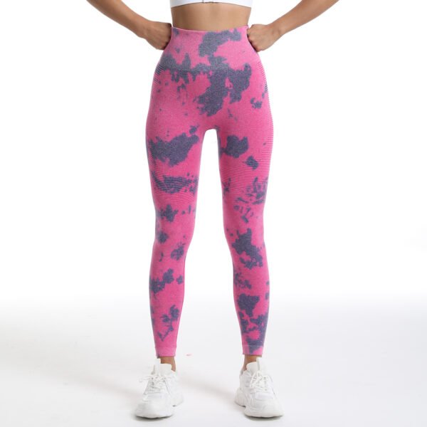Seamless Tie-Dye Athletic Leggings MML001 - Image 3