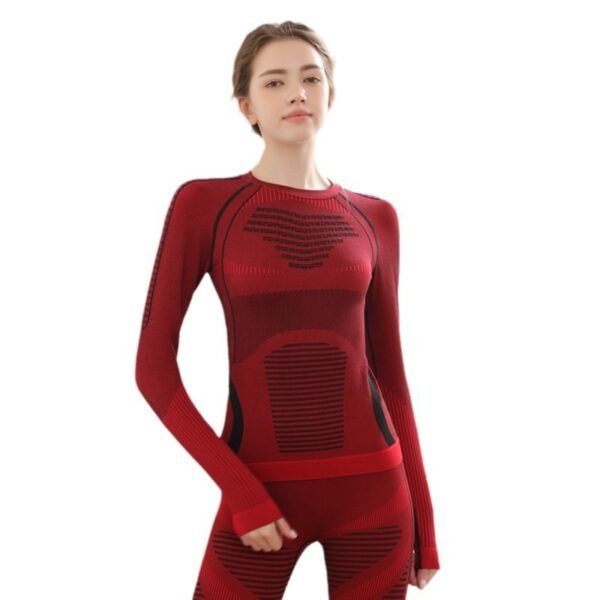 Seamless Yoga-Cycling Suit Set FYT001 - Image 4