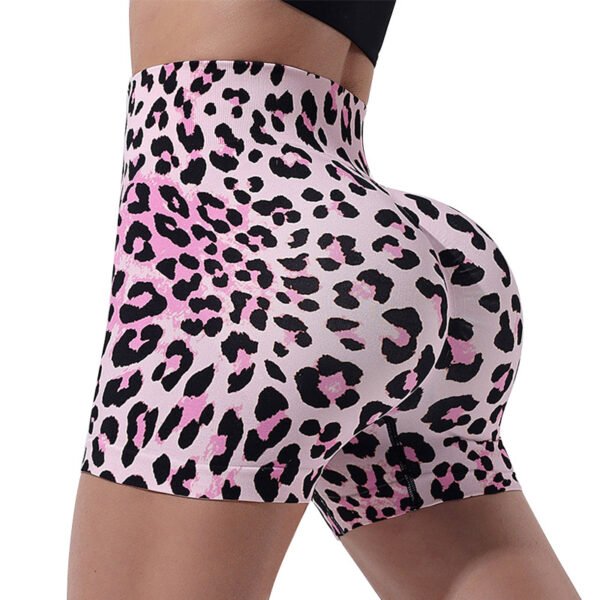 High-Waisted Leopard Print Shorts XYHF001 - Image 3