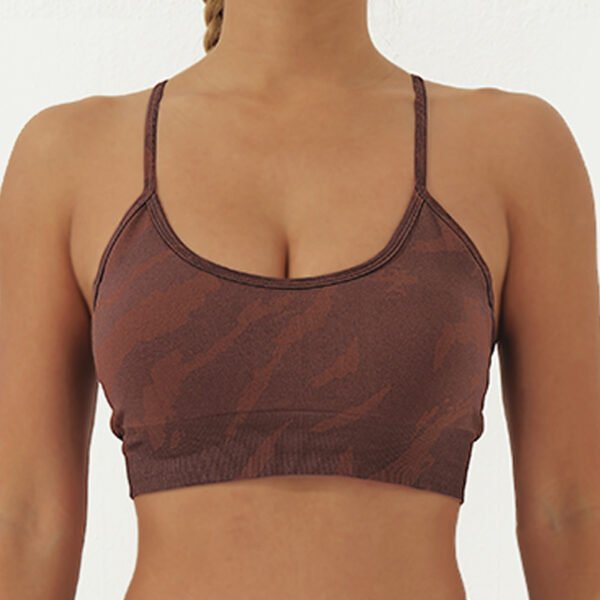 Seamless Tie-dyed Strappy Sports Bra | Yoga & Athletic Wear AEFW002 - Image 2