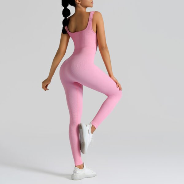 Seamless Ribbed Jumpsuit SZJ007 - Image 2