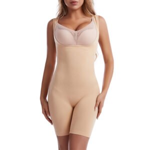 Seamless Women's Bodysuit with Built-In Bra – Adjustable Shapewear YZTY001