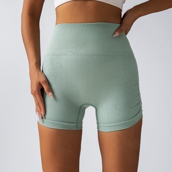 Seamless Side-Ruched Mid Shorts YTZ004 - Image 4