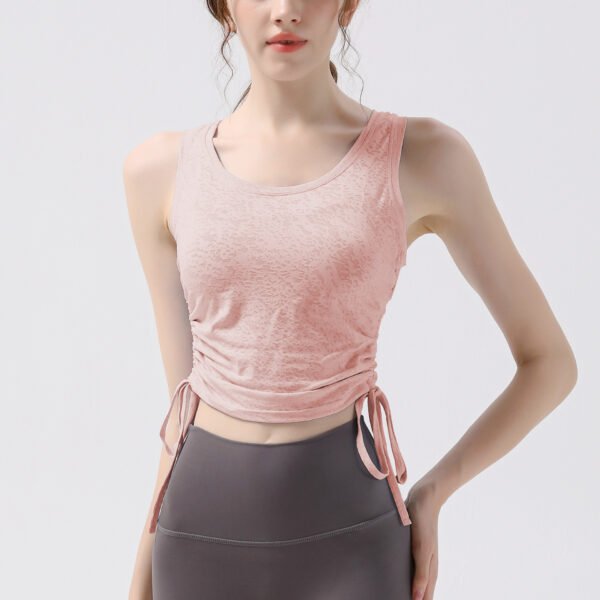 Women's Tie-Side Crop Tank Tops FYB005 - Image 3