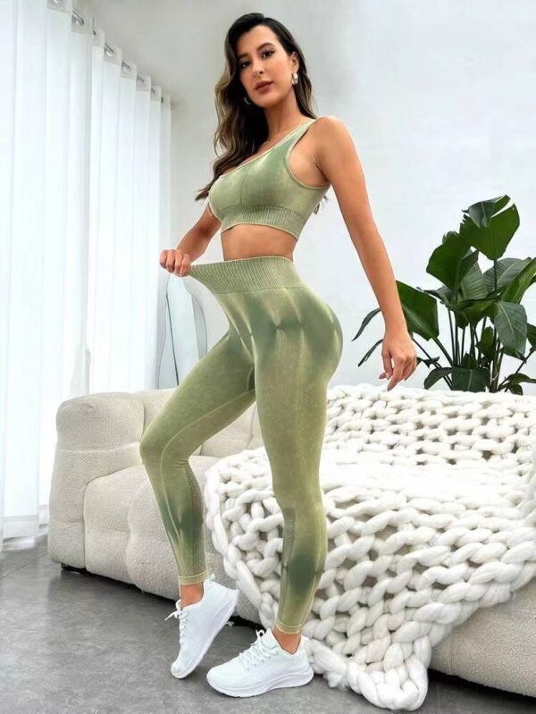 Seamless Tie-Dye Athletic Leggings MML004 - Image 2