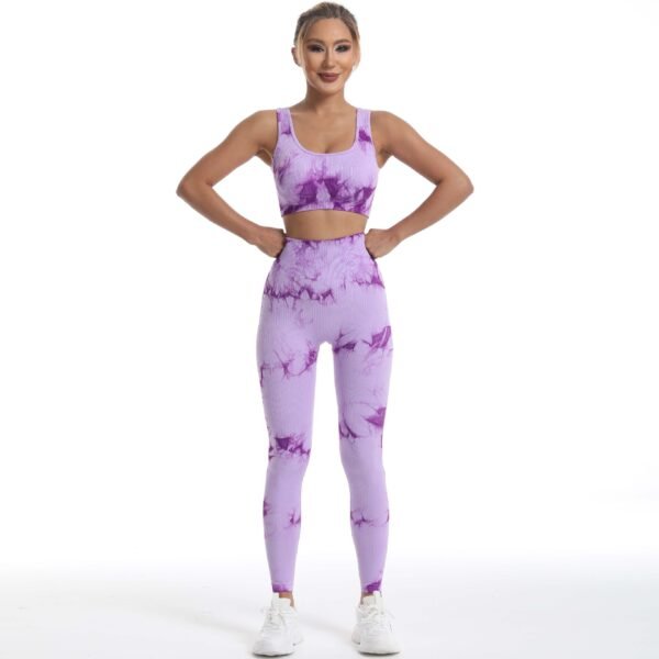 Seamless Tie-Dye Athletic Leggings MML002 - Image 2