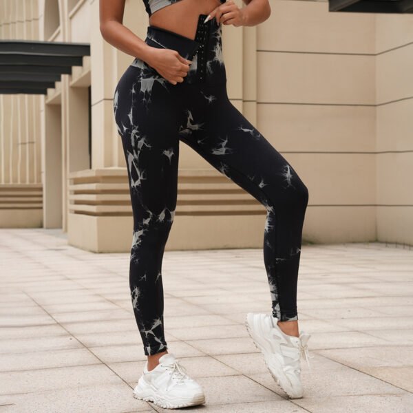 High-Waisted Tie-Dyed Leggings SZS002 - Image 2