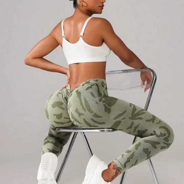 ⁦Seamless Camouflage Sports Leggings YTL001⁩ - الصورة ⁦3⁩