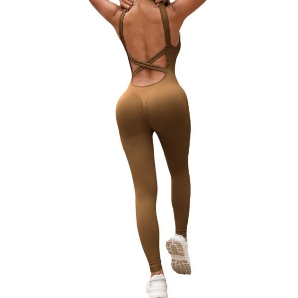 Seamless Ribbed Jumpsuit SZJ001 - Image 3
