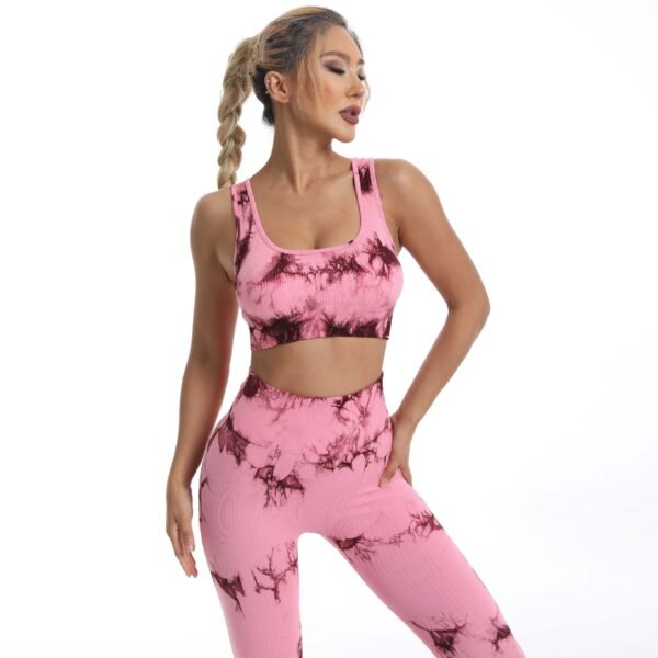 Seamless Tie-Dye Athletic Leggings MML002 - Image 4