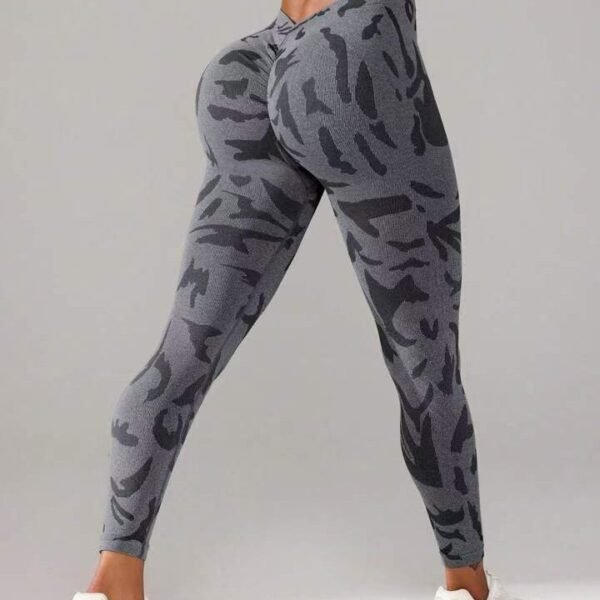 ⁦Seamless Camouflage Sports Leggings YTL001⁩ - الصورة ⁦5⁩