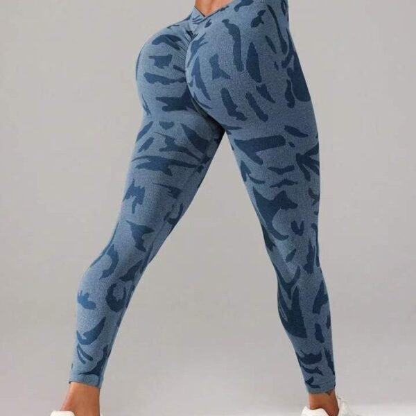 ⁦Seamless Camouflage Sports Leggings YTL001⁩ - الصورة ⁦4⁩