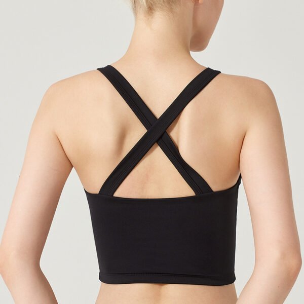 Women's V-Neck Button Sports Bras & Crop Tops FYB004 - Image 3