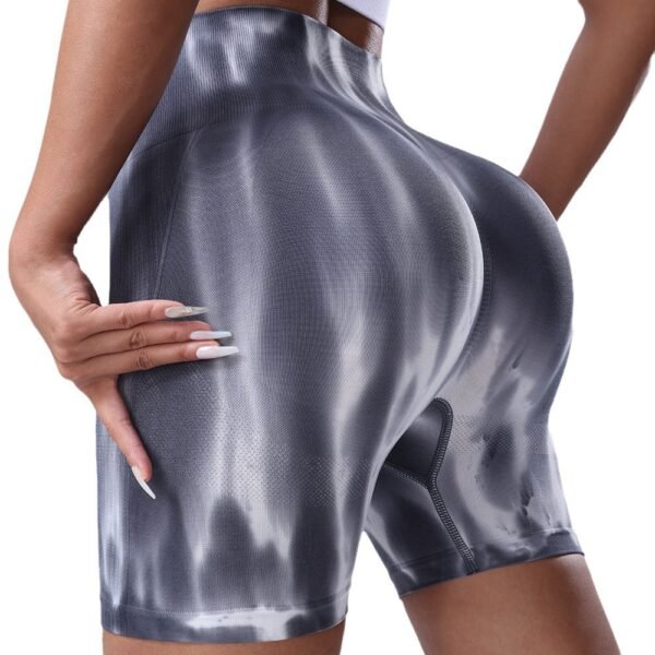 Seamless Aurora Pattern Tie-Dye Athletic Shorts SZZ001 - Image 6